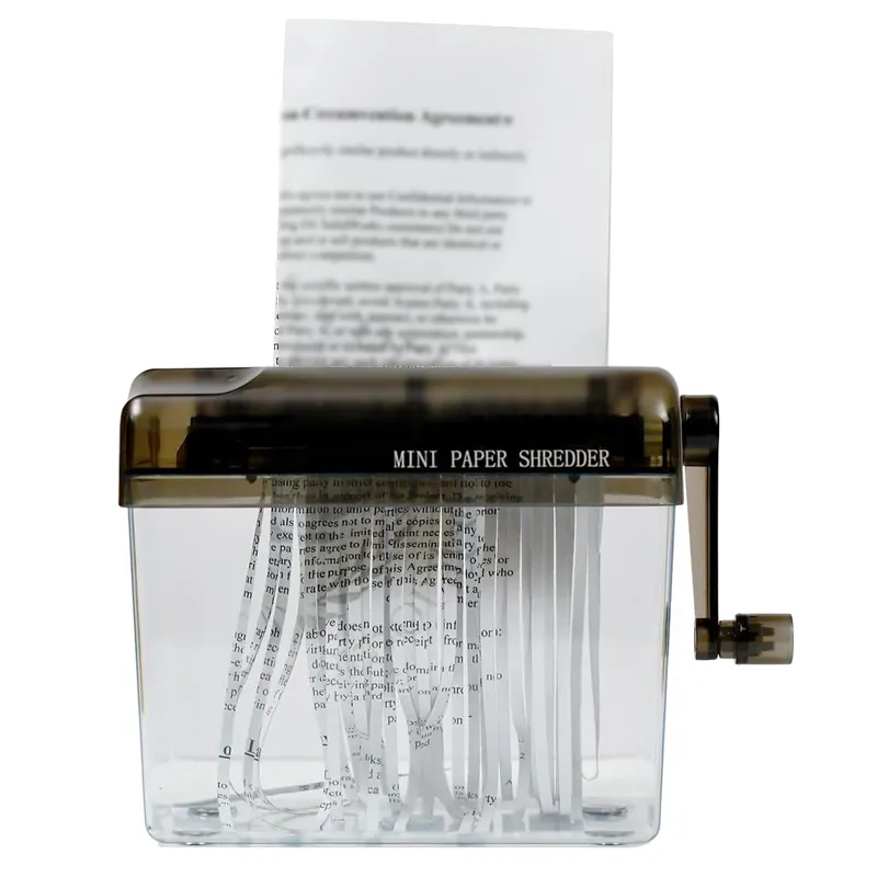 Portable A6 A4 Paper Hand Shredder Manual