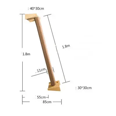 Solid Wood Large Cat Climbing Frame Litter