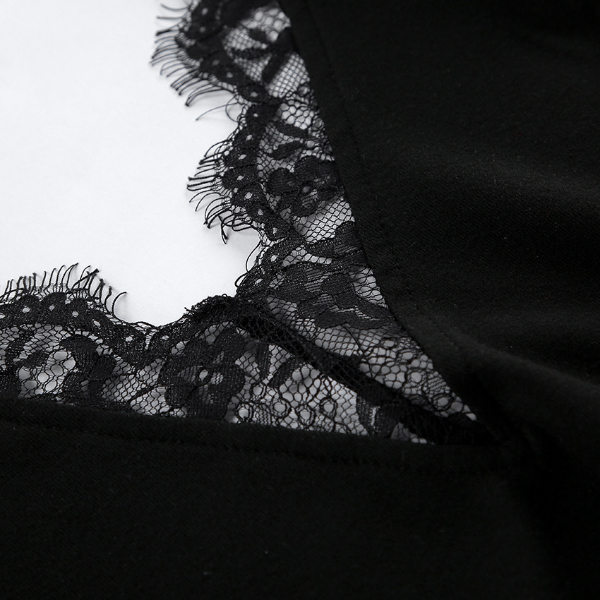 Vesper Lace-Trim Knit Mini – detail 5