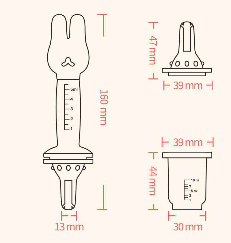 Title 5, Cartoon Bunny Ball Suction Type Silicone Medici...