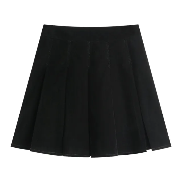 Westernstyle Shirt Fried Street Small Short Skirt Twopiece Set Skirt - Shop at LoveMi