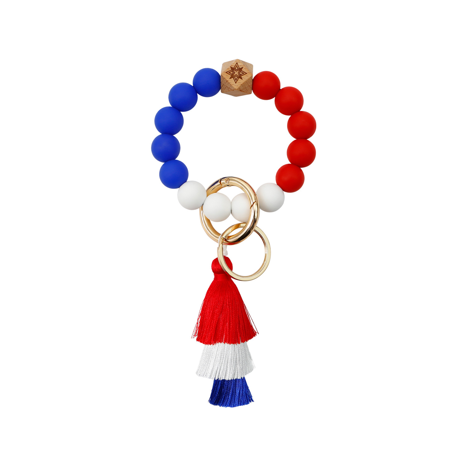 Fashion Silicone Bead Wrist Keychain - Image 3