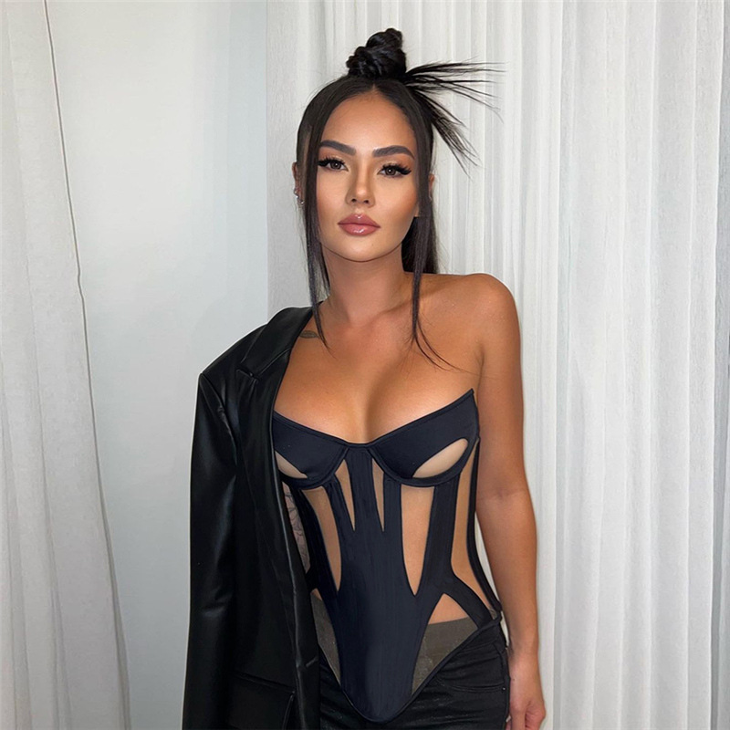 Women's Patchwork Short Tank Top