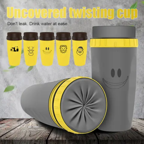 No Cover Twist Cup Travel Portable Cup Double Insulation