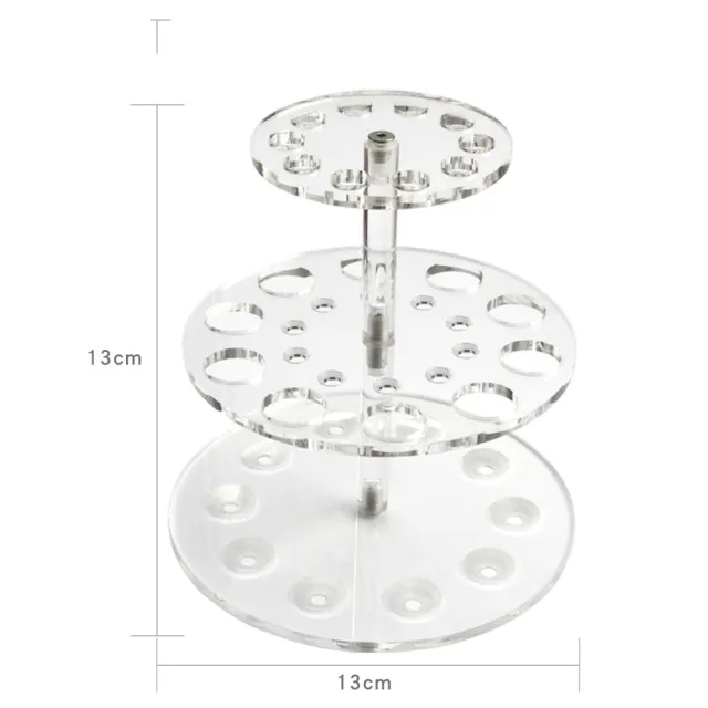 Acrylic Double layer Round Makeup Display Drying Rack Transparent - Shop at LoveMi