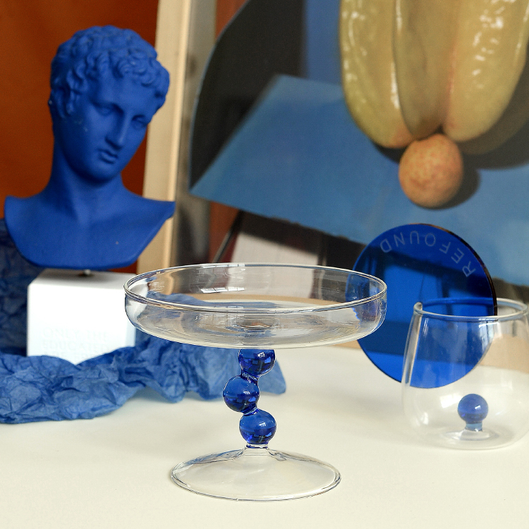 Key Storage Tray Decoration Household Glass Transparent