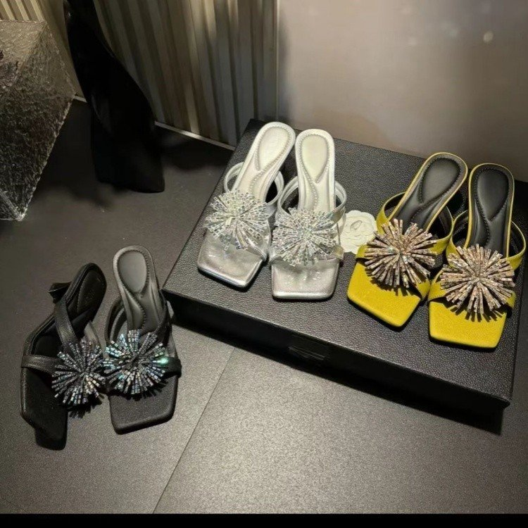 Rhinestone Chain High Heel Sandals, picture 4 of 5