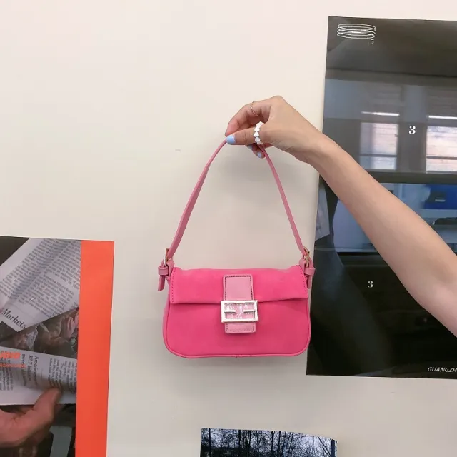 Frosted Vintage One shoulder Messenger Bag Pink - Shop at LoveMi