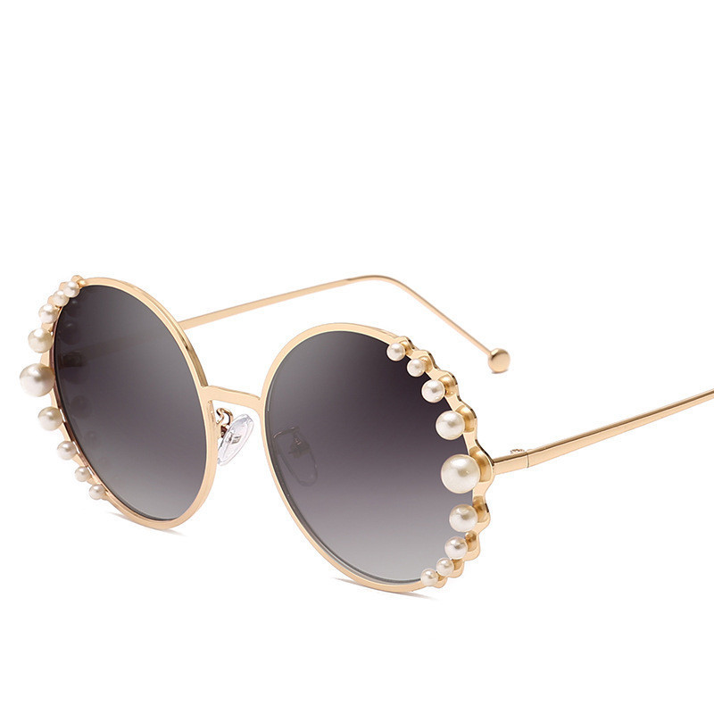 Title 5, Round frame pearl sunglasses ladies sunglasses