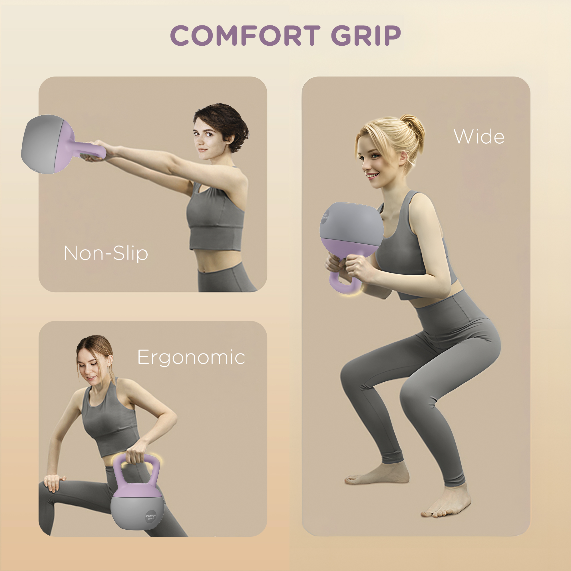 10kg Soft Kettlebell With Anti Slip Handle, Suitable For Home Gym — image 10