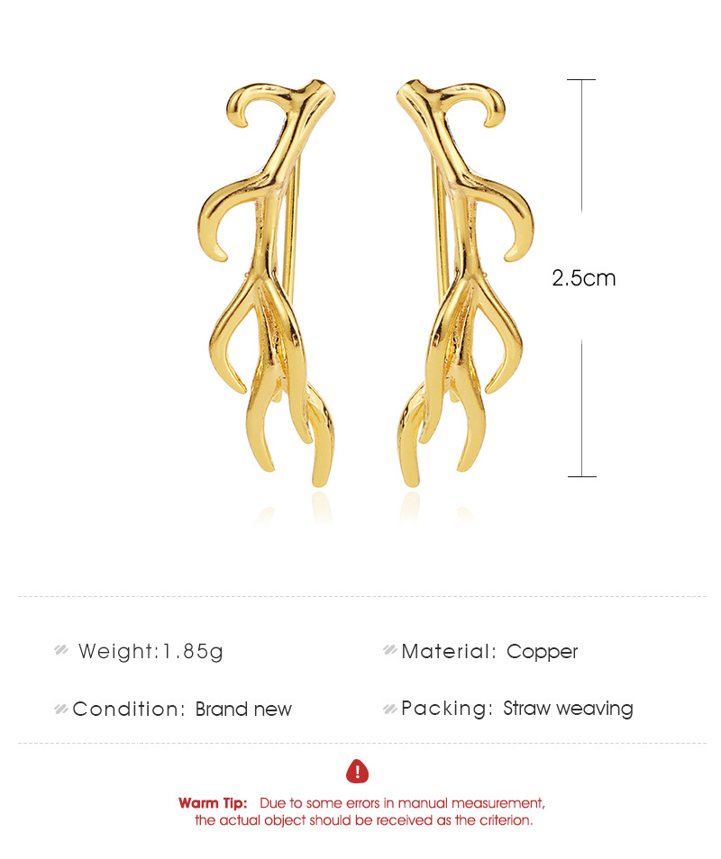 European And American Style Creative Branch Earrings