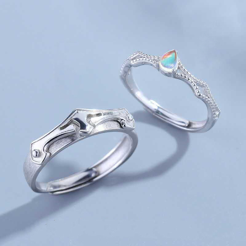 Fashion Personality Couple Silver Men's And Women's Rings