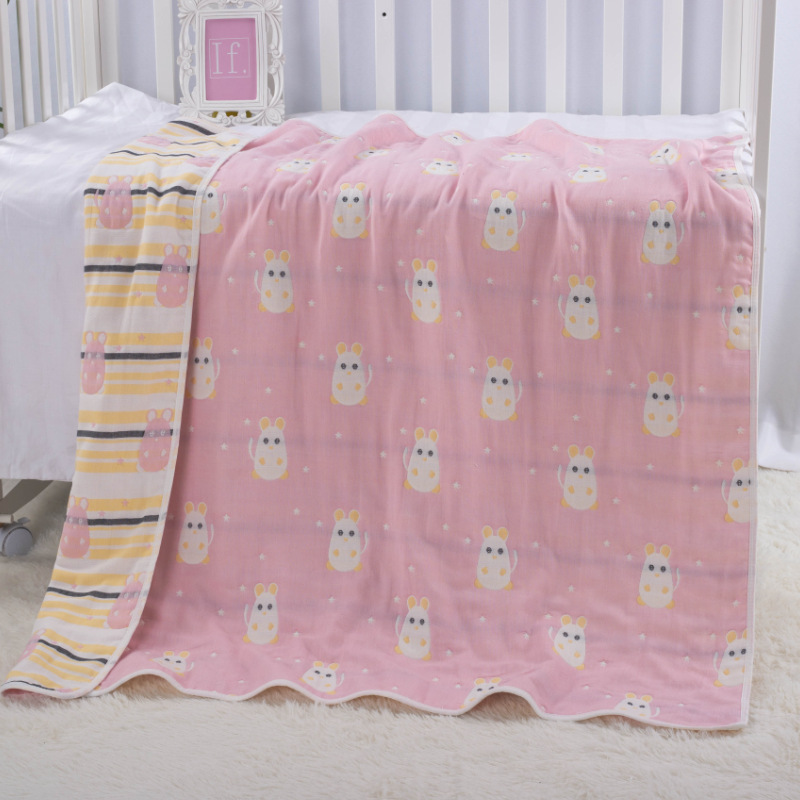 Title 34, Cotton Six-layer Gauze Towel Quilt Gauze Bath T...