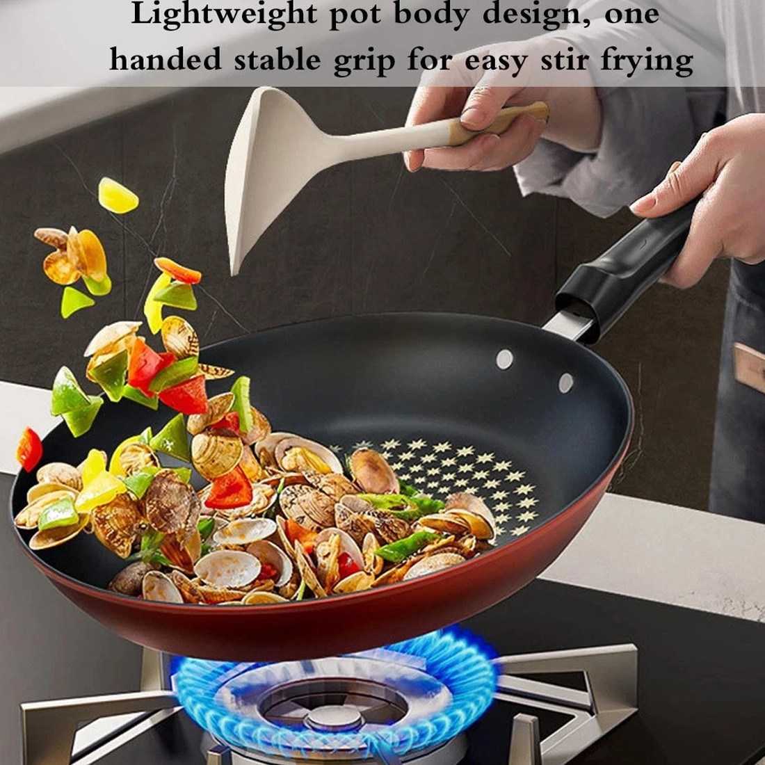 Frying Pan Non Stick 24cm Diamond,Easy To Clean, Induction Compatible — image 5