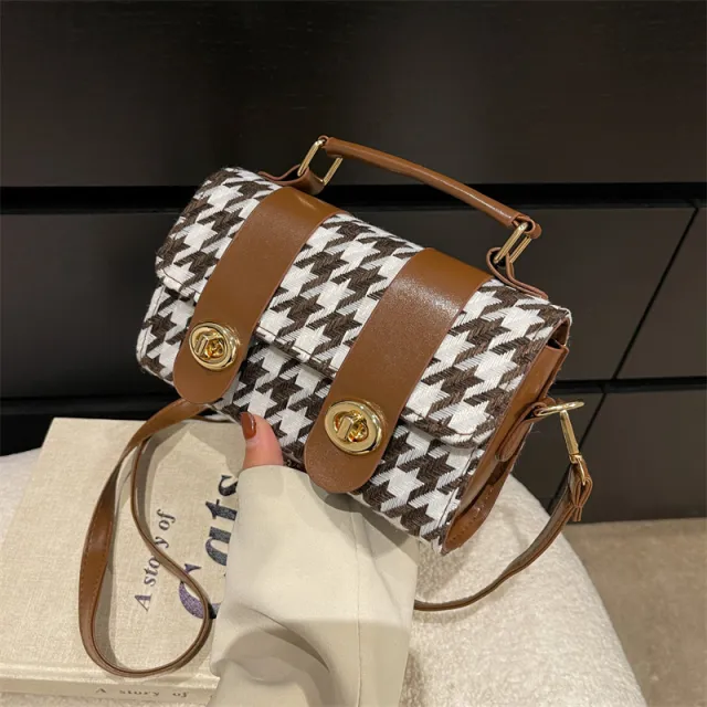 Autumn New Style Trendy Student Messenger Bag Stylish Portable Brown - Shop at LoveMi
