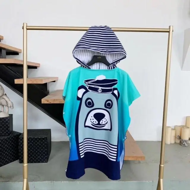 Hooded Bathrobe Cloak For Boys And Girls A75X150Cm - Shop at LoveMi
