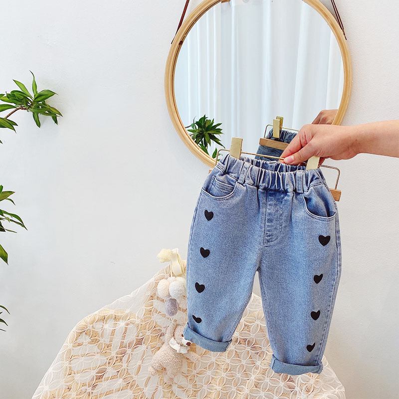 Korean Version Of Elastic Leg Pants Baby Spring And Autumn Pants