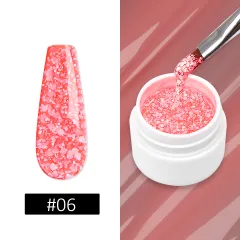 Multicolor Luxury Snowflake Nail Gel Super Shiny - Style6 - View 1