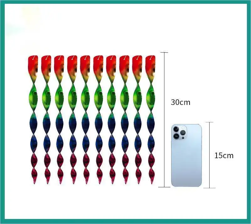 Outdoor Household Balcony Wind Turn Spiral Floudian Stick