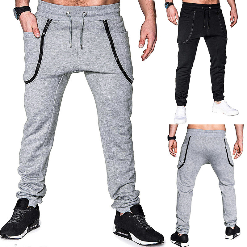 Title 5, Mens Sports Trousers with Zipper Pockets for s...