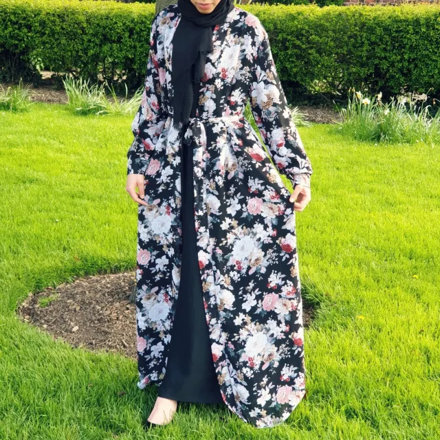 Loose Fitting Chiffon Long Sleeved Cardigan Robe - Shop at LoveMi