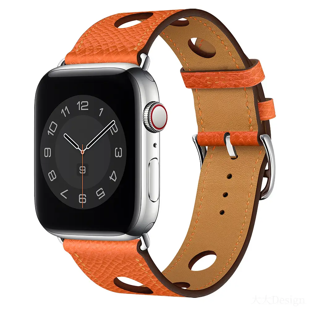Dongdong First Layer Cowhide Three-hole Watch Strap