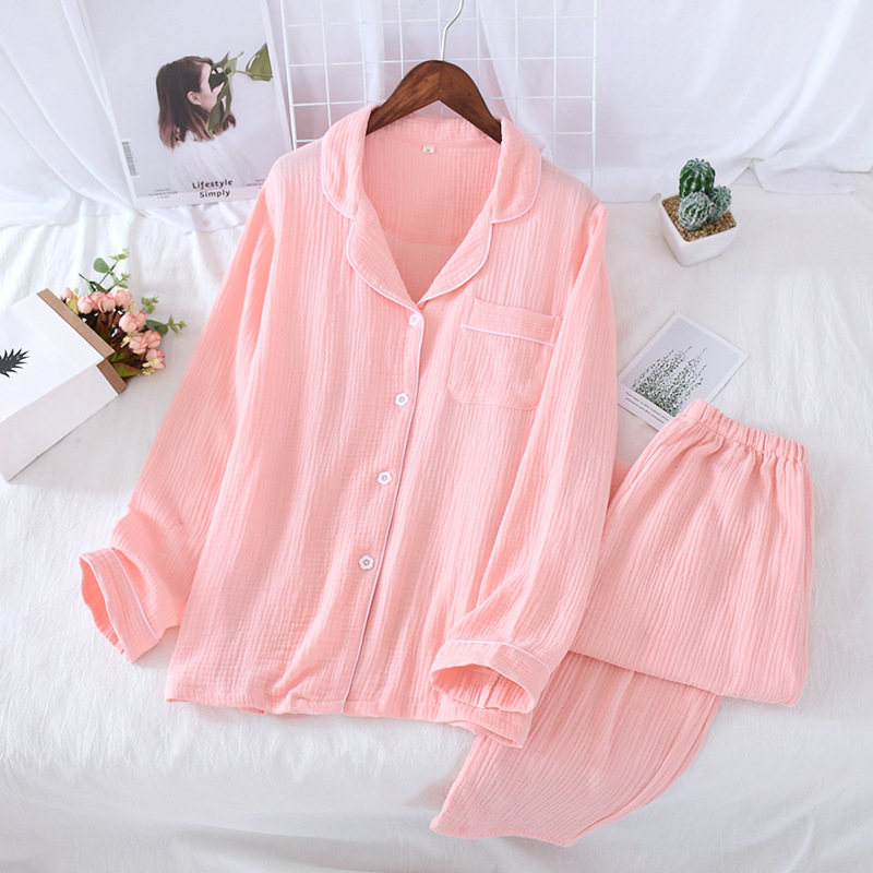 Title 4, Solid color crepe loose pajamas