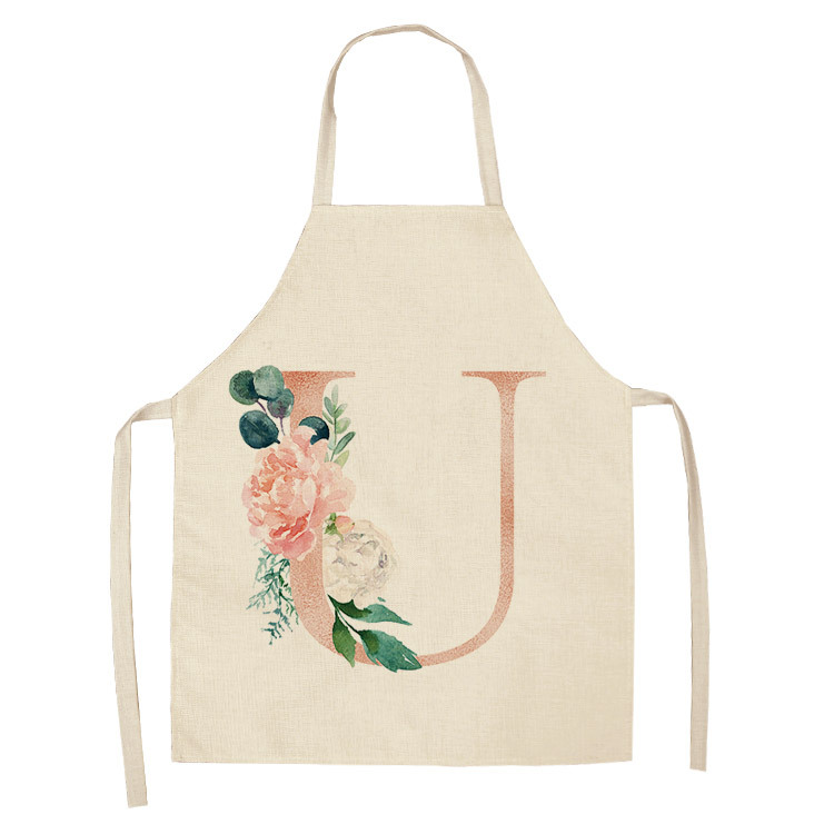 Title 13, Letter series cotton and linen apron