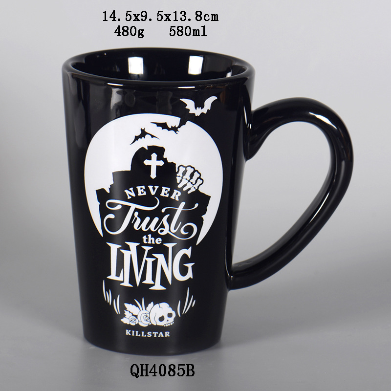 Ceramic Coffee Mug Funny Halloween Cartoon Mug (QH4085)