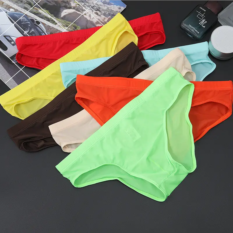 Men's Ice Silk Breathable Low Waist Ultra-thin