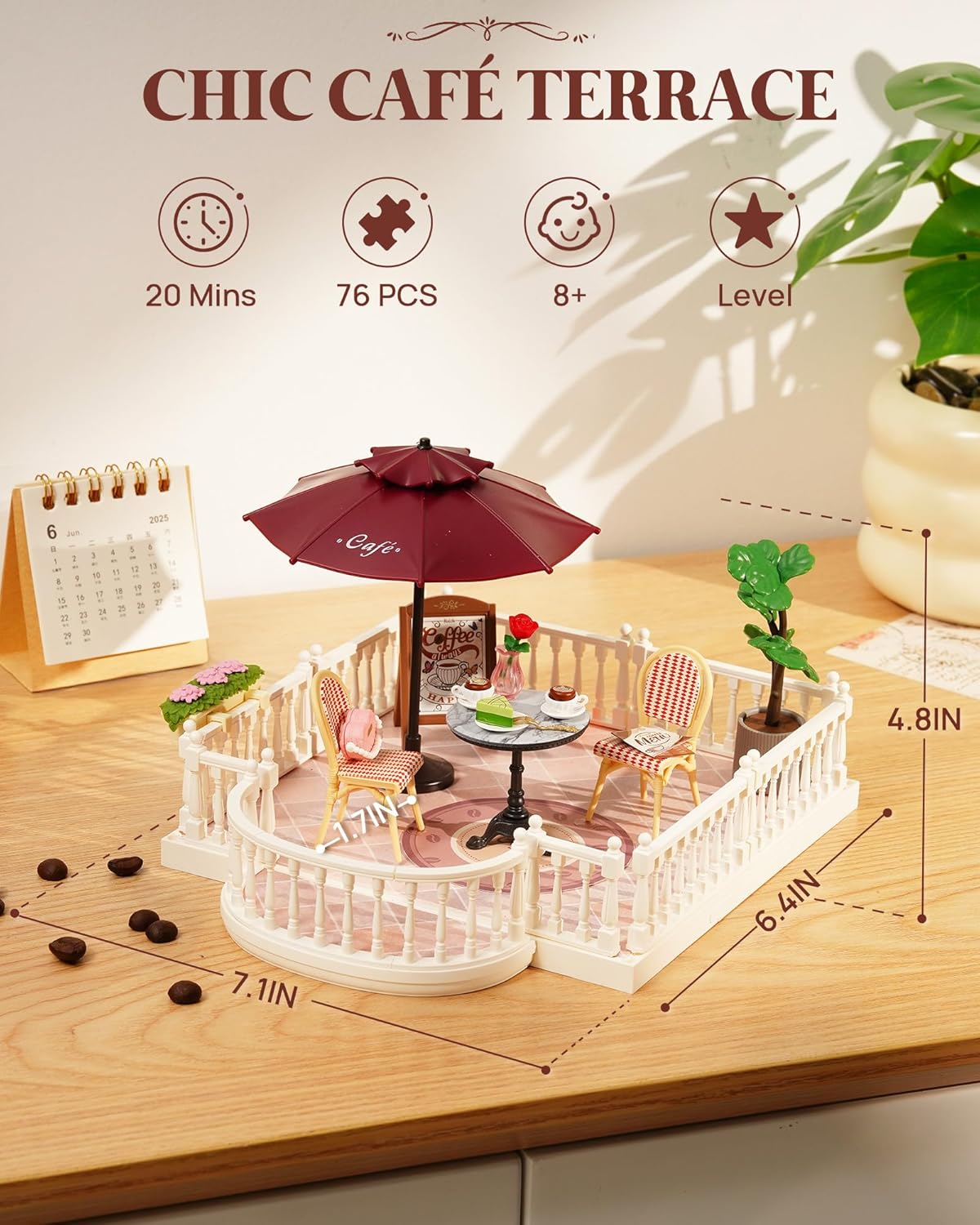 Rolife Super Creator Series Roof, Dust Proof Door, For Mini House DIY Kits, Dustproof Design, Compatible With Multiple Themes