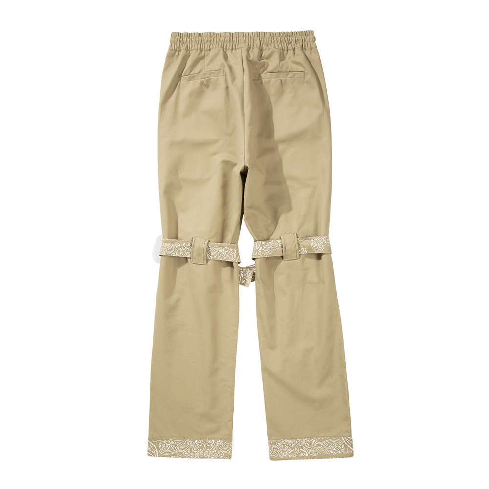 Title 2, Pantaloni cargo casual da uomo Cashew Flower St...