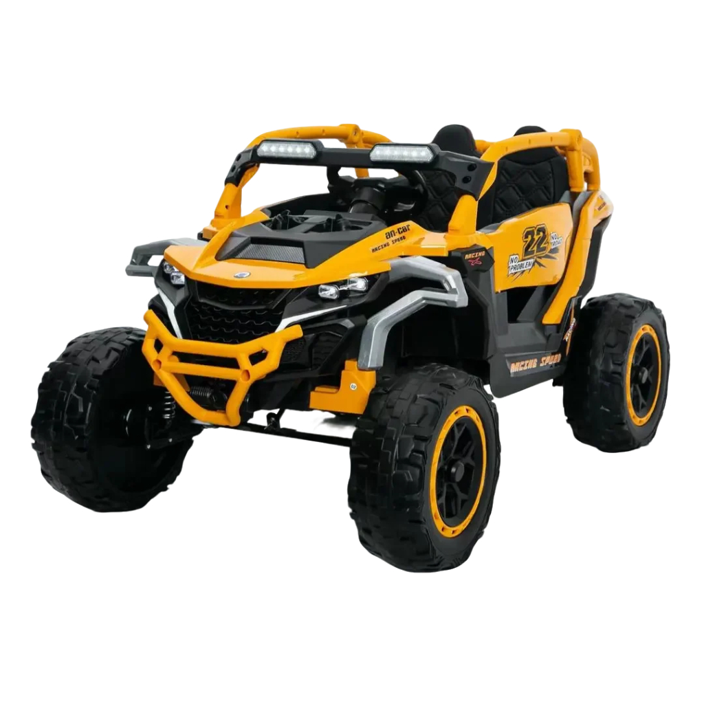 Ride On Models Truck Car 12V Kids Electric Vehicles, Remote Control, Front & Rear Shock Suspension, 2 Seater UTV, Flashlights And A Built-in Music Player, For Age 3-6 Years Old