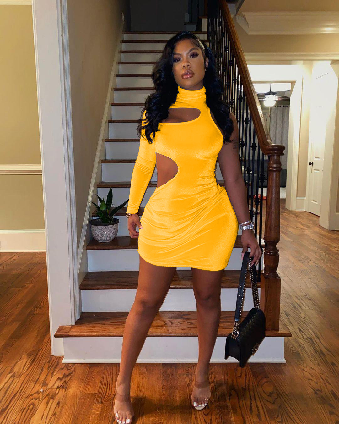Fashion Casual Single Sleeve Dress