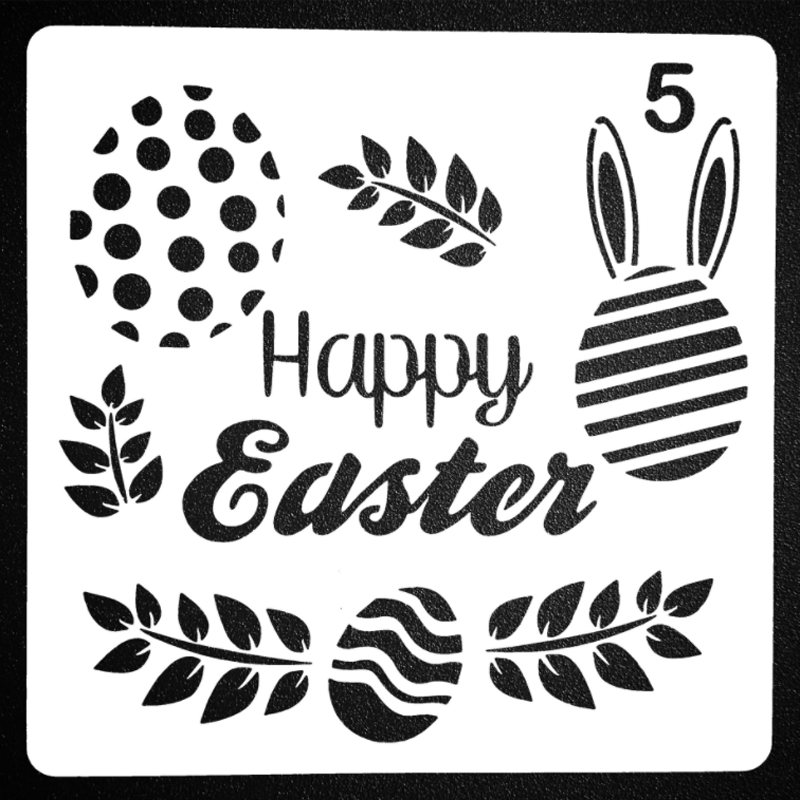 Fashion Easter Hollow Out Drawing Board Template