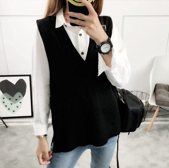 Title 1, Womens Sweater Spring And Autumn Wool Vest Sle...