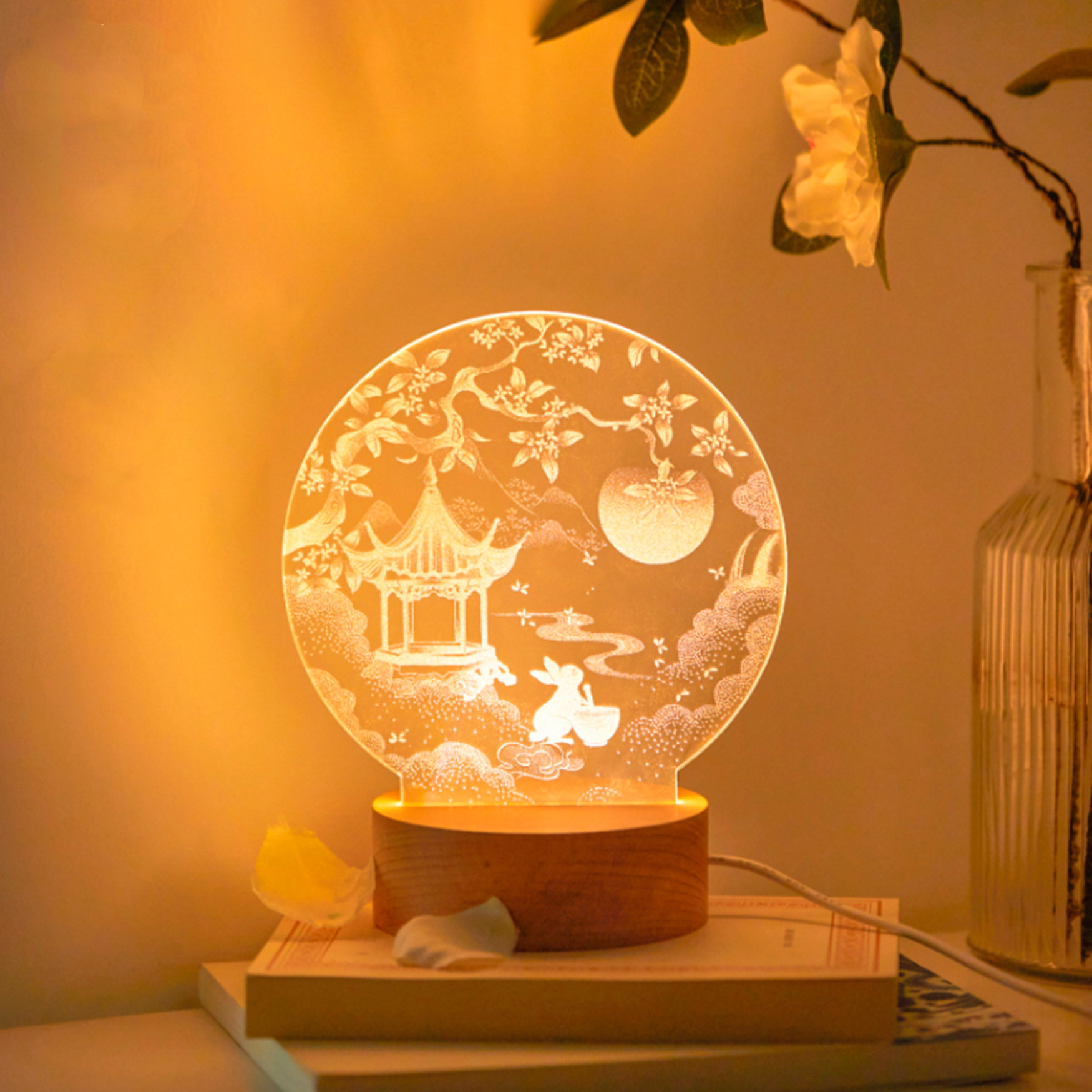 USB Acrylic Night Light, picture 2 of 4