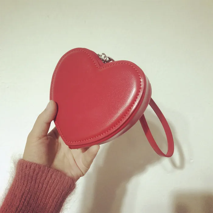 Love Girl Heart Bag Lovely Change - Red
