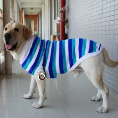 Clothes For Autumn And Winter Warm Dog Cotton Sweater - Blue - View 1