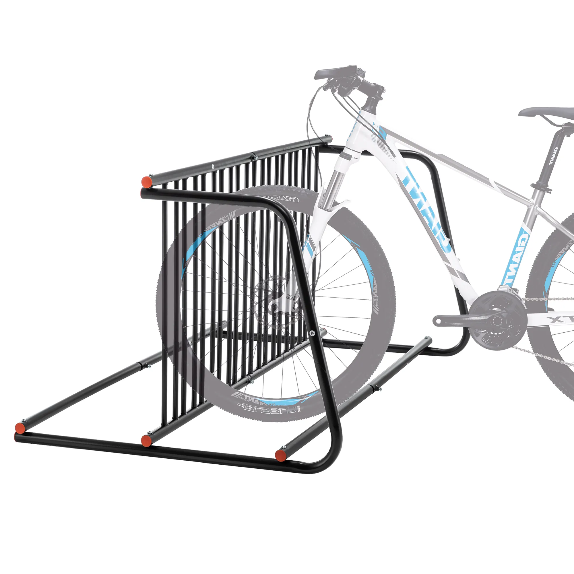 10-Bike Heavy-Duty Outdoor Bike Rack - Double-Sided