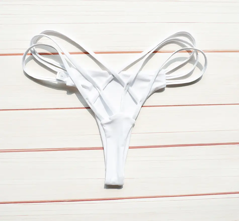 Swimsuit Bikini Solid Color Chest Bow