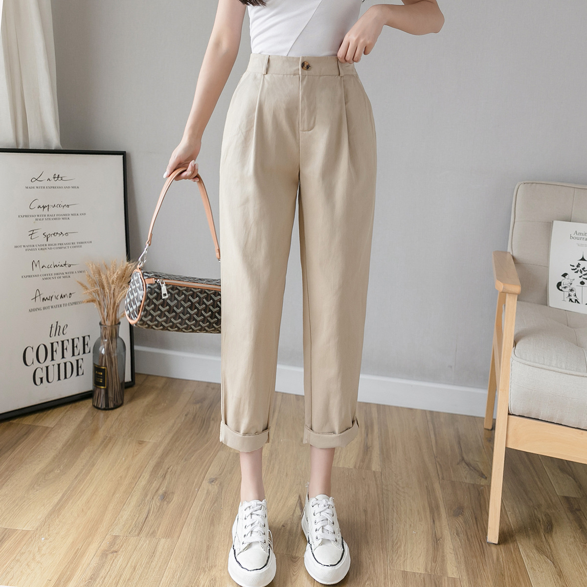 Title 7, Casual fashion cropped pants