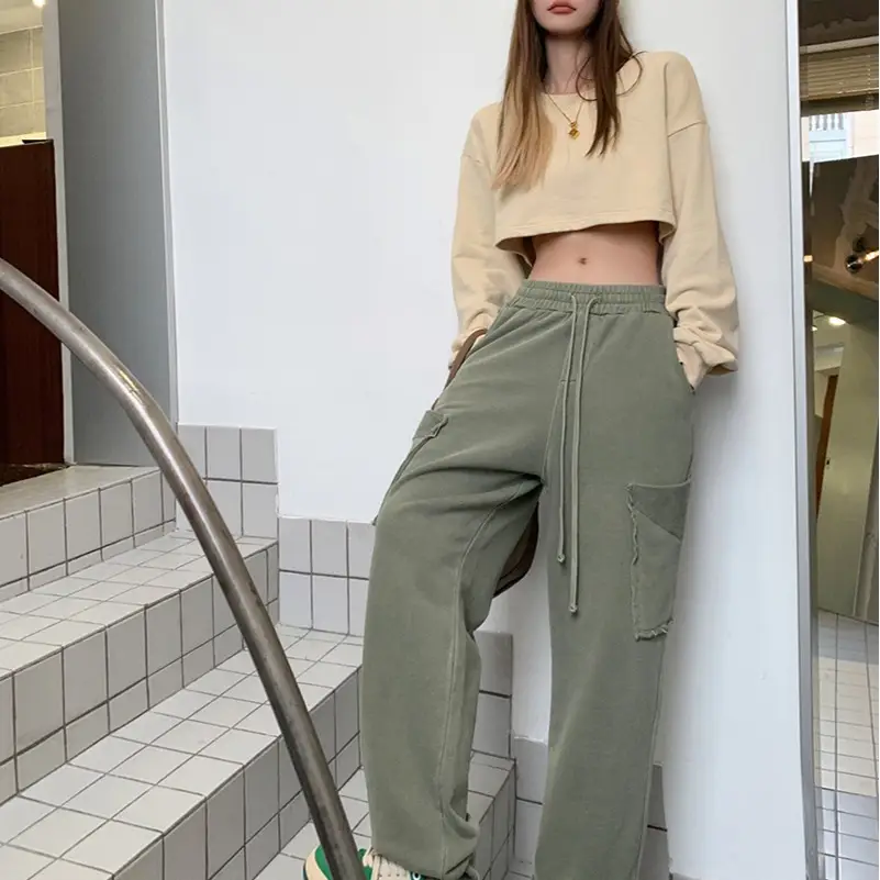 Women's New Jazz European And American Loose Overalls Sweatpants