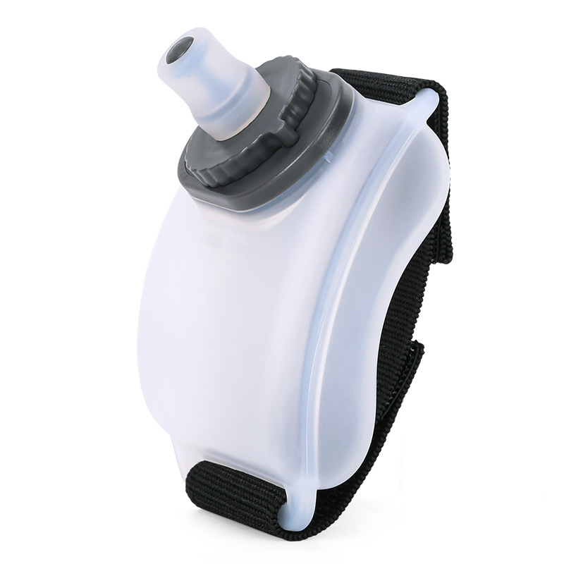 200ml Hands-Free Silicone Sport Water Bottle Wrist-Held Wearable for Running