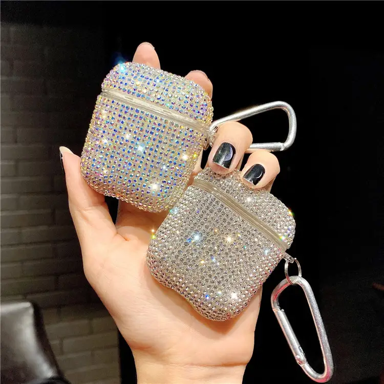 Luxury Rhinestone Headphone Cover Generation Wireless Bluetooth Silicone Case Thousand Drill Tide