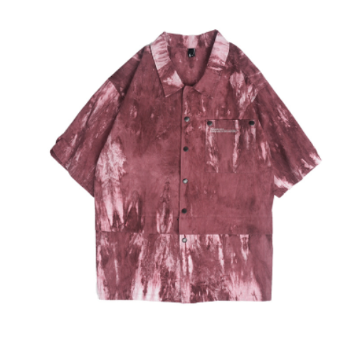 Industrial Wash Long Sleeve Shirt Loose