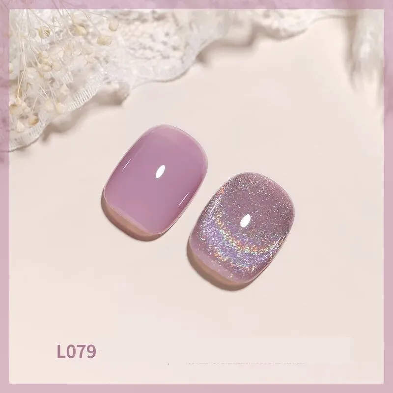 Colorful Laser Cat Eye Nail Polish - L079