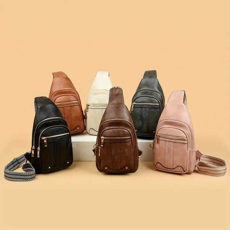 Only Self Pickup---Sling Bag Crossbody Bags For Women, Fanny Packs For Women Chest Bag For Work Shopping Pack Crossbody Purse , Brown, Small, Sling Bag — foto 7