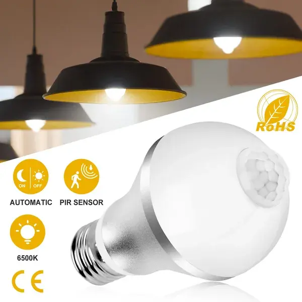 E27 Motion Sensor Light Bulb 9W 5W