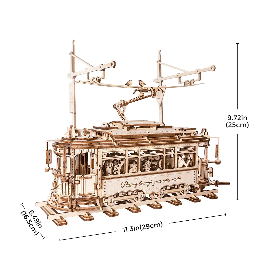 Rokr City Tram 3D Wooden Puzzle Toy. Rokr Classic City Tram 3D Wooden Puzzle LK801 Building Toys Jigsaw for Xmas Gift. Product Description: Rokr Classic City Tram 3D Wooden Puzzle. Characteristics: Product Name: 3D Wooden Puzzle. Brand: Rokr. Theme: Mater